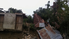 Casa pastoral totalmente destruida