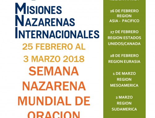 Semana Nazarena Mundial De Oración 2018