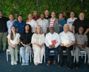 Rectores de instituciones de educación teológica de Mesoamérica durante su encuentro regional en Panamá.